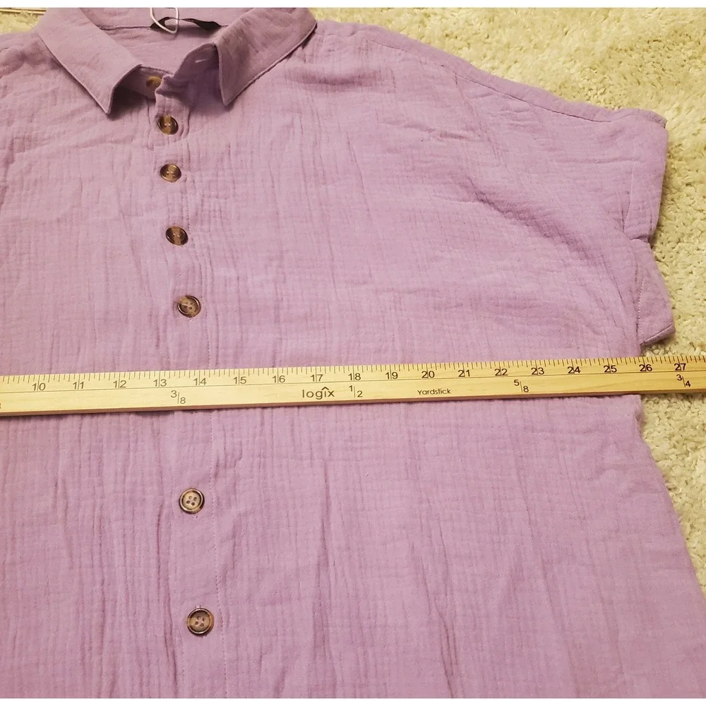 NWT Dokotoo Button Up Shirtdress Womens Size 2XL Lilac - Picture 7 of 9